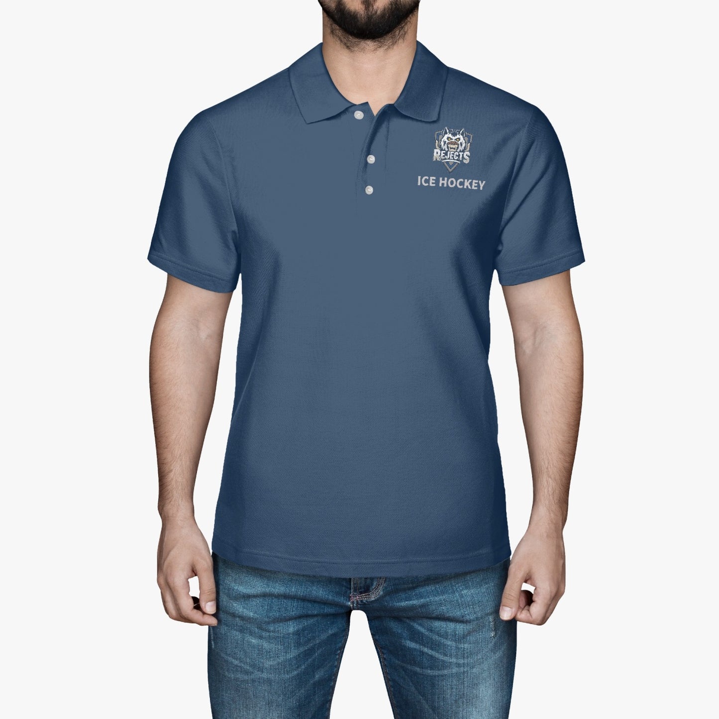 225. Handmade AOP Men Polo Shirt